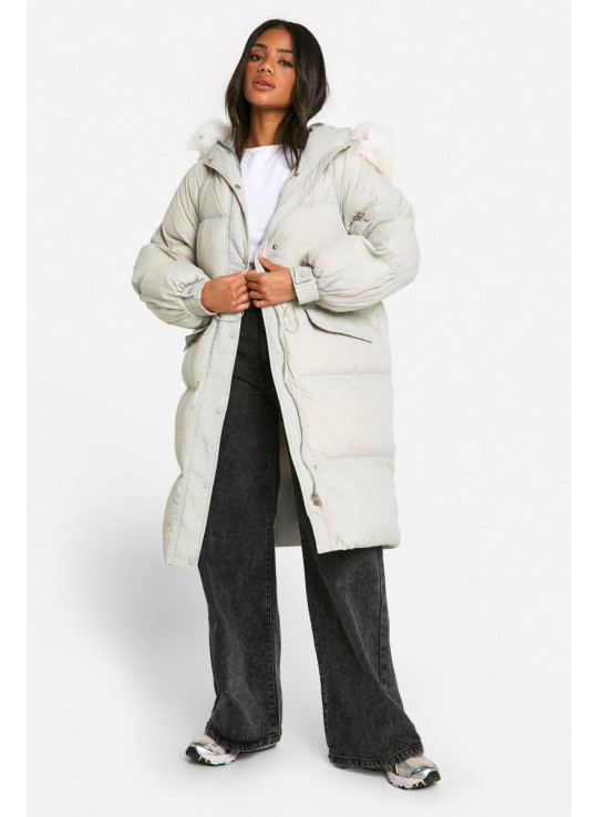 Парка зі штучним хутром і капюшоном Парка зі штучним хутром і капюшоном
