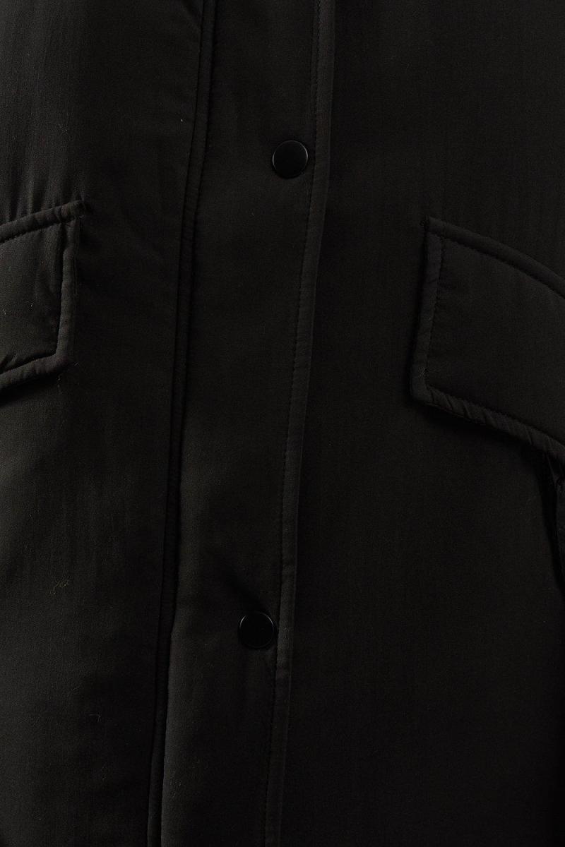 Підкладений пухнастий блискавок кишеньковий gilet