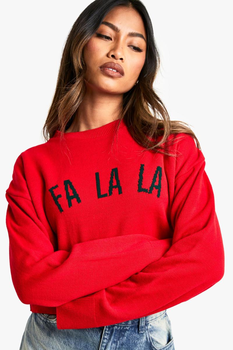 Різдвяний джемпер FA LA LA