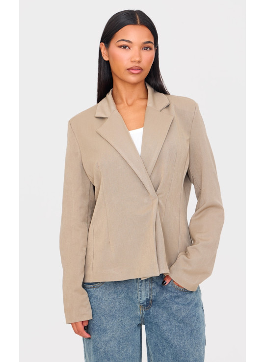 Темно-сірий приталений асиметричний піджак Jean Grazer Темно-сірий приталений асиметричний піджак Jean Grazer