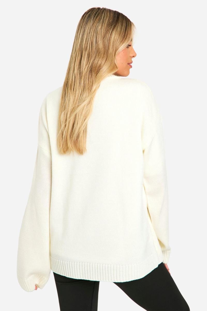 Трикотажний джемпер з круглим вирізом DSGN