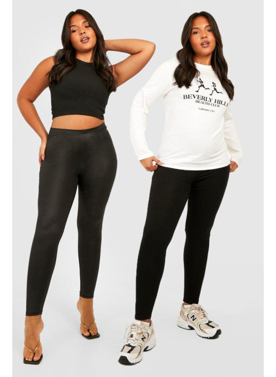 Плюс 2 упаковки поліуретанових легінсів і базових легінсів Плюс 2 упаковки поліуретанових легінсів і базових легінсів