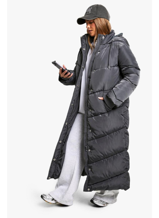 Puffer Petite з капюшоном максимальної довжини Puffer Petite з капюшоном максимальної довжини