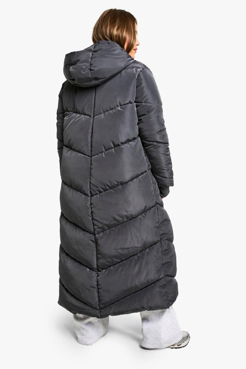 Puffer Petite з капюшоном максимальної довжини