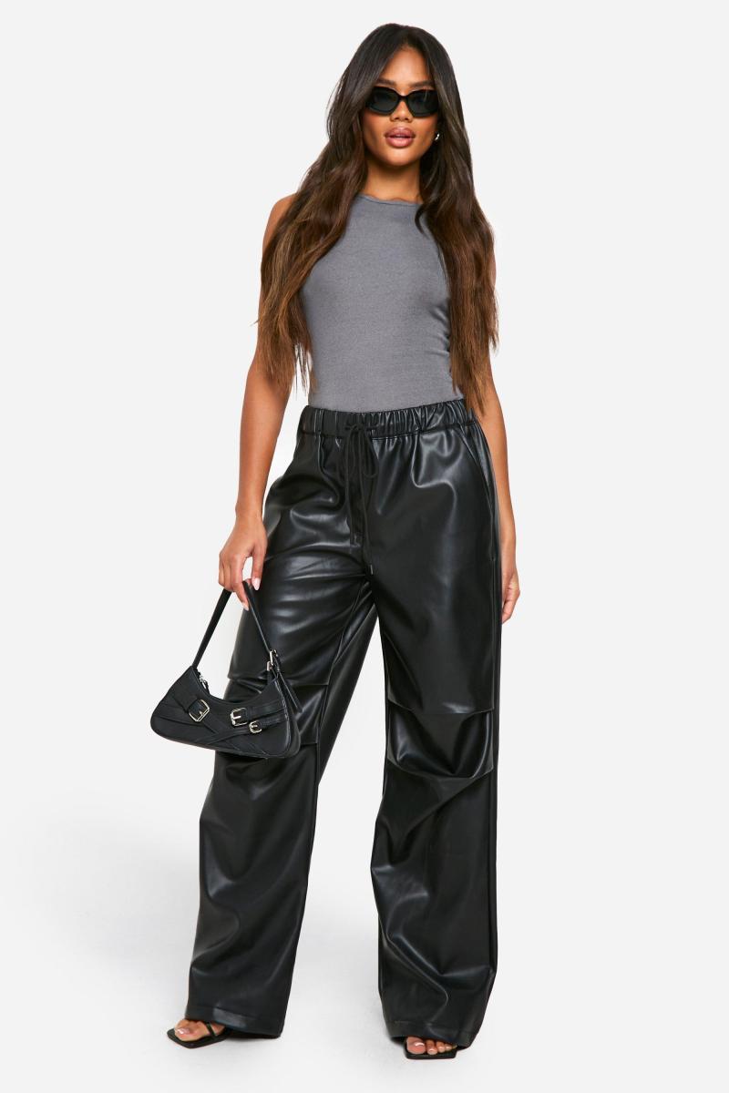 Штани Pu Slouch Fit Dad
