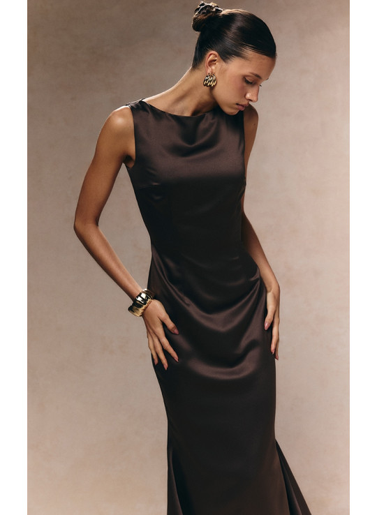 Темна сукня Midaxi Satter Satin Boat Темна сукня Midaxi Satter Satin Boat