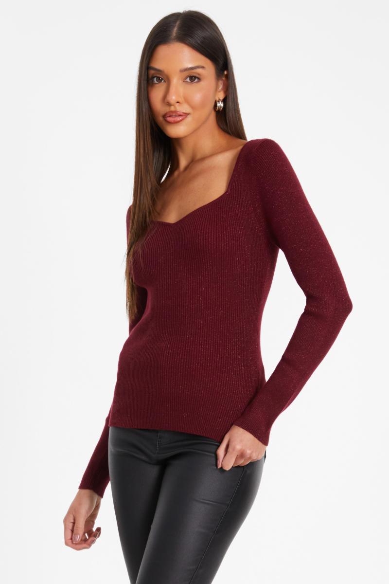 Червоний металевий джемпер для блиску