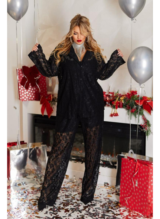 Мереживний брючний костюм Мереживний брючний костюм