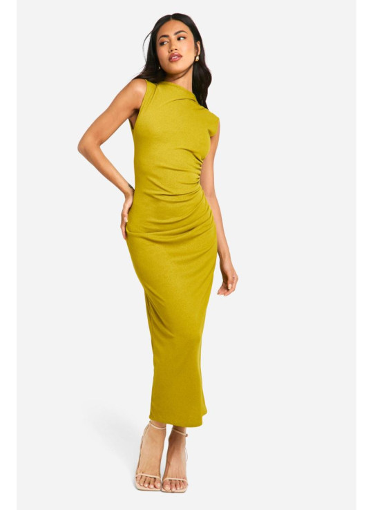 Sheer Ruched Maxi Scret Sheer Ruched Maxi Scret