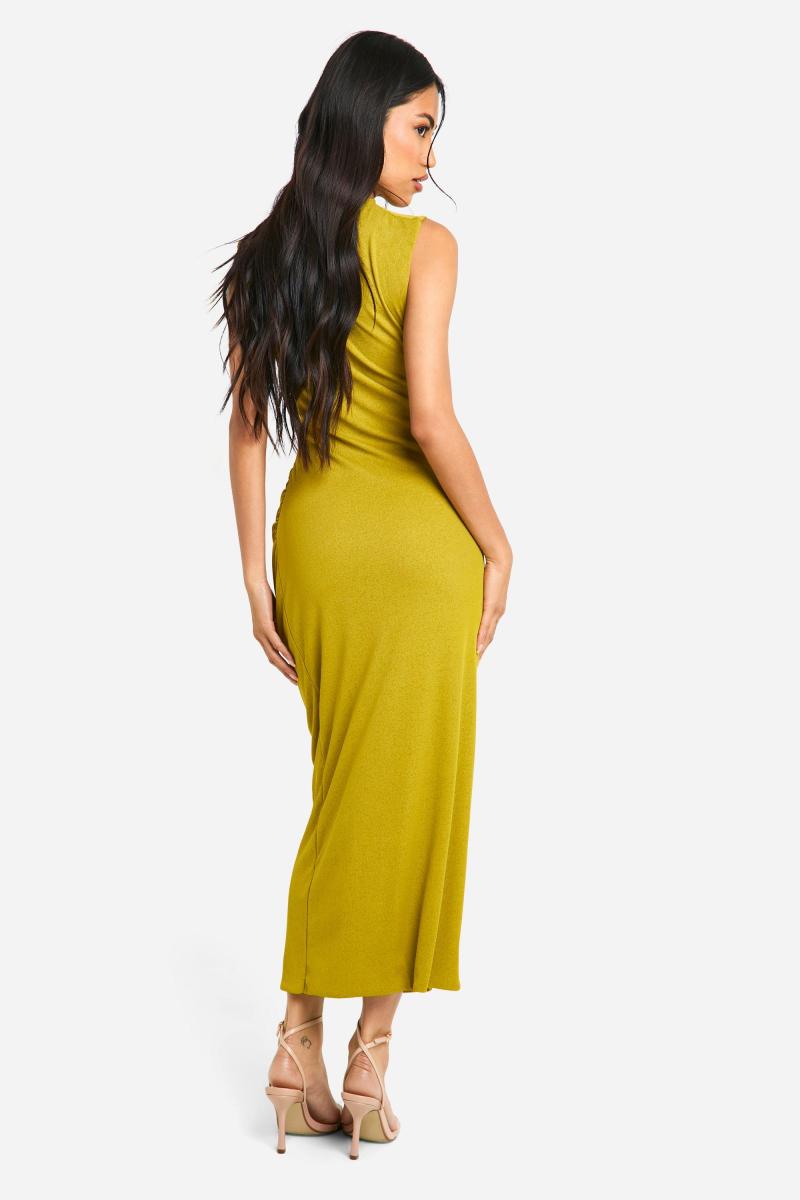 Sheer Ruched Maxi Scret