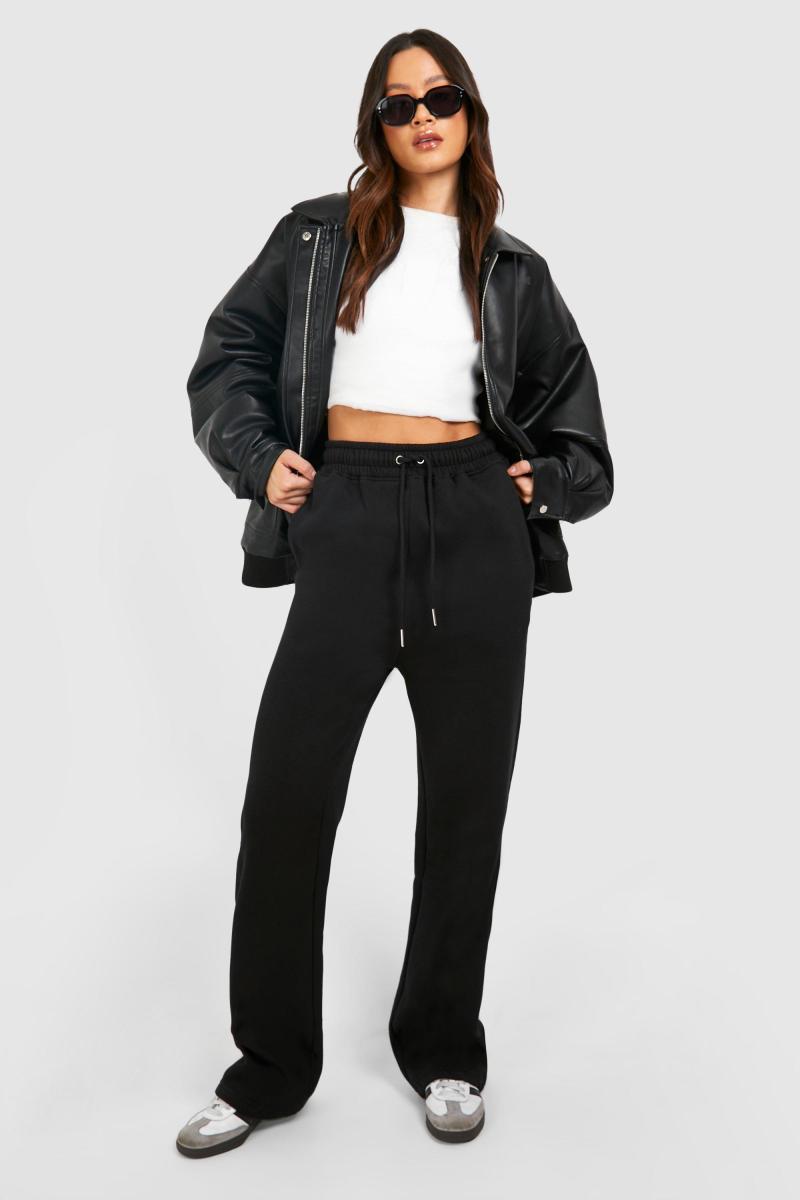 Високі базові джоггери з прямими ногами