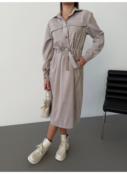 Вельветова сукня 