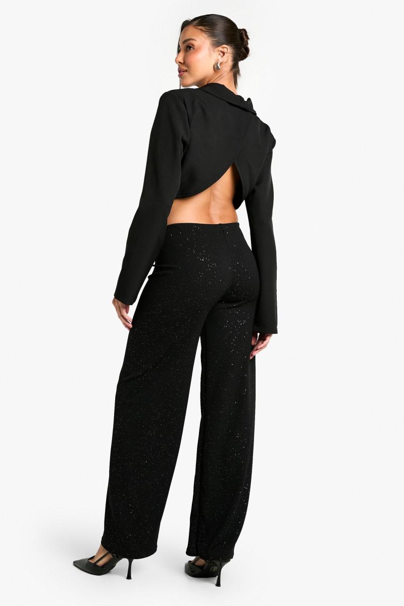 Прямі брюки з блискучим переднім швом