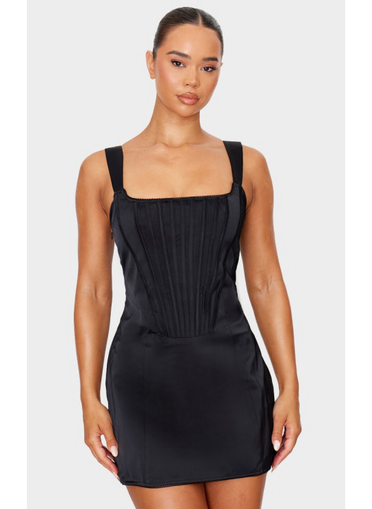 Корсетна сукня преміум-класу з квадратним вирізом і мереживною спинкою