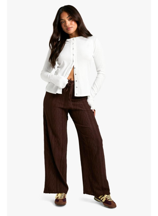 Трикотажні широкі штани Petite Cable