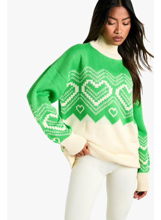 Різдвяний джемпер у формі серця та Фаріслі Різдвяний джемпер у формі серця та Фаріслі