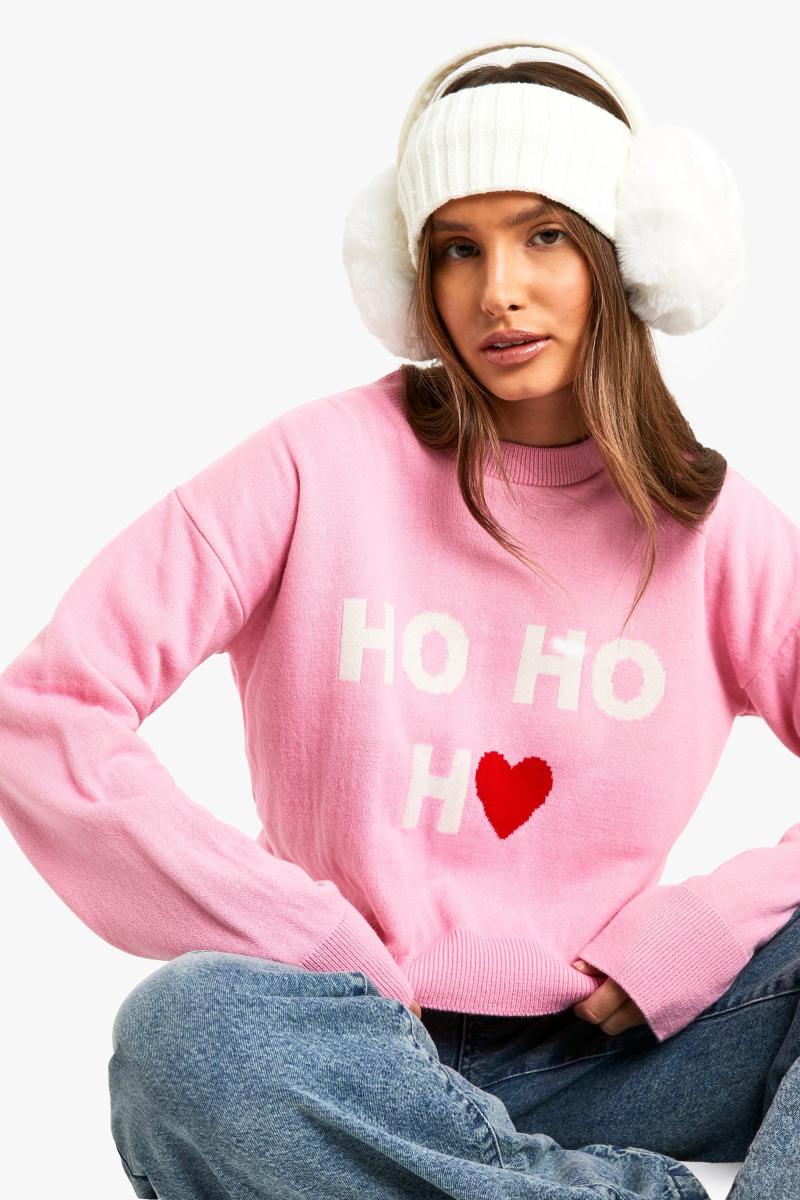 Різдвяний джемпер Ho Ho Ho Crop