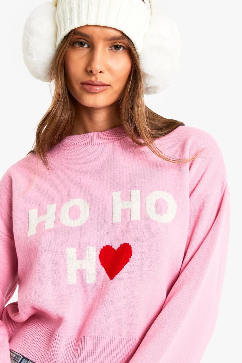 Різдвяний джемпер Ho Ho Ho Crop
