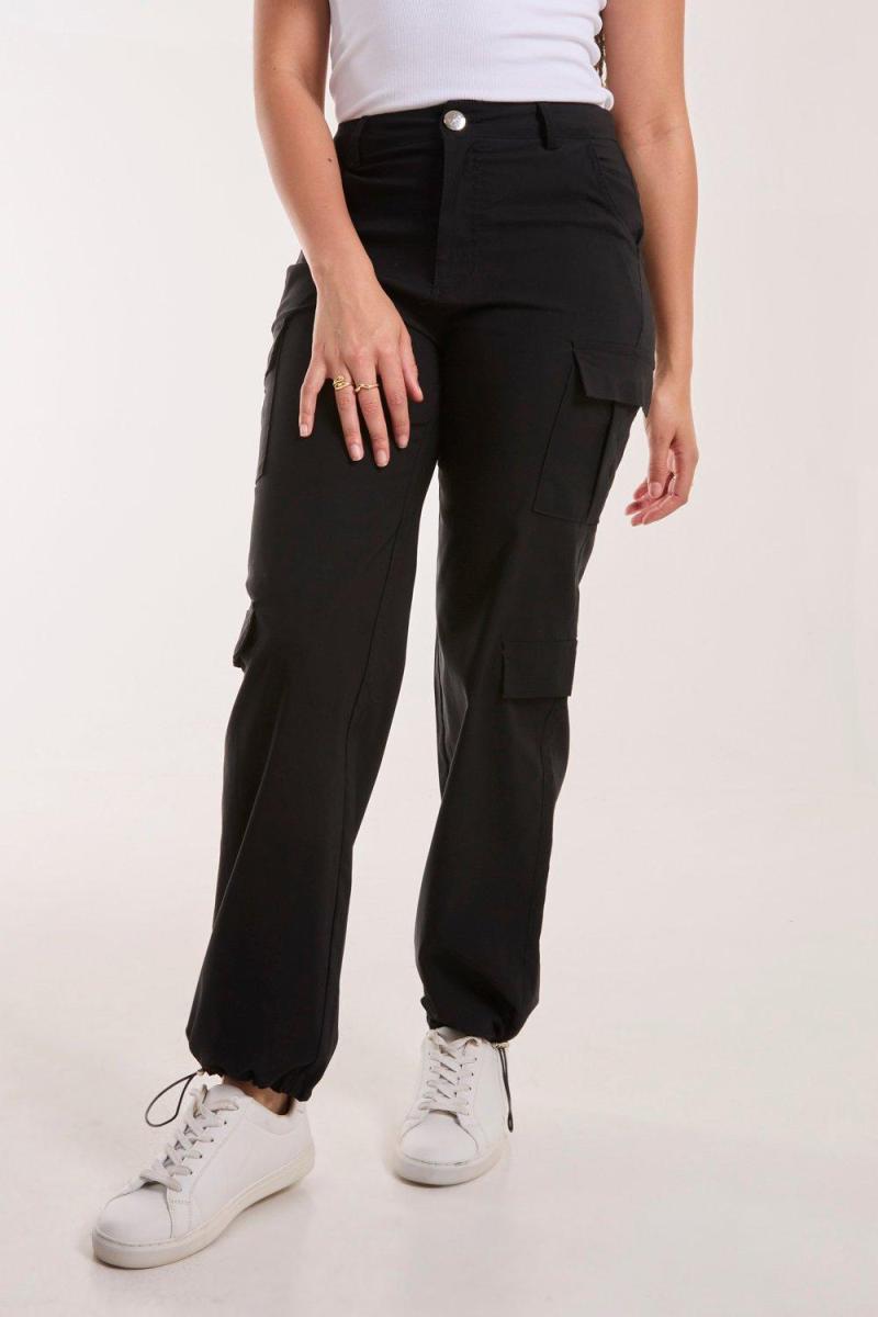 Кишенькові деталі широкі вантажні штани