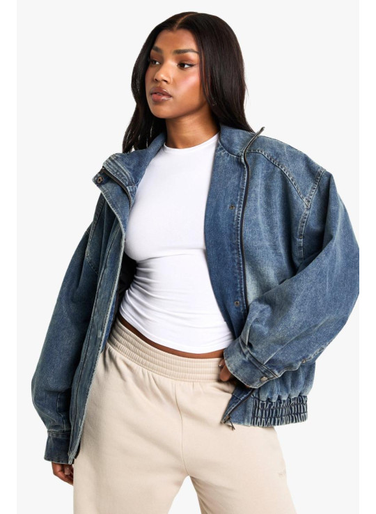 Джинсова бомбардувальна куртка Джинсова бомбардувальна куртка