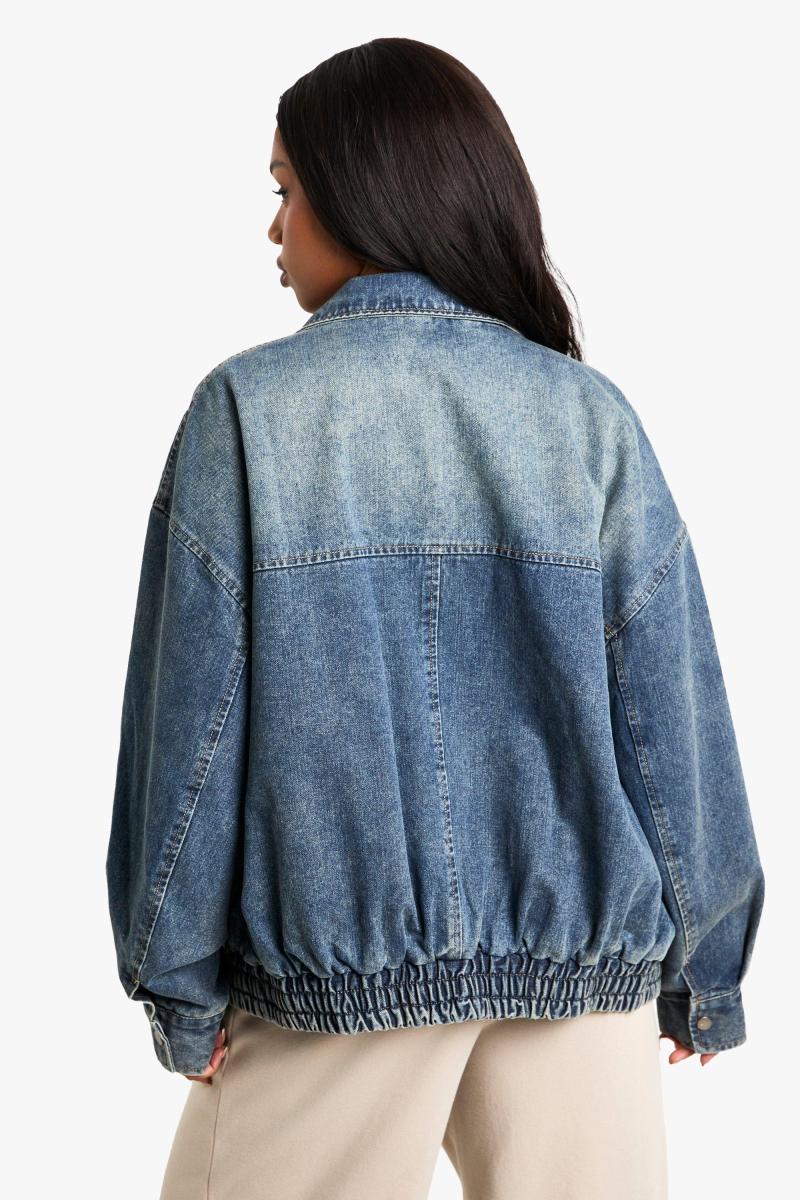 Джинсова бомбардувальна куртка