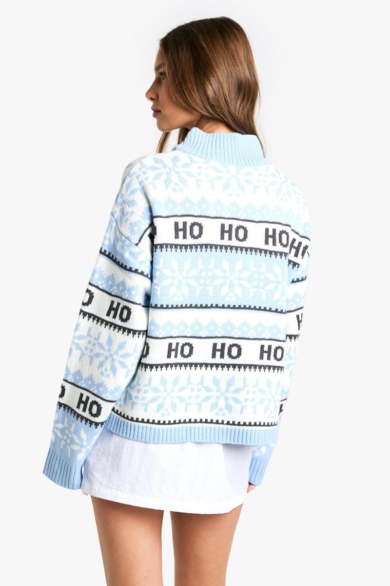Різдвяний в'язаний джемпер Ho Ho Ho