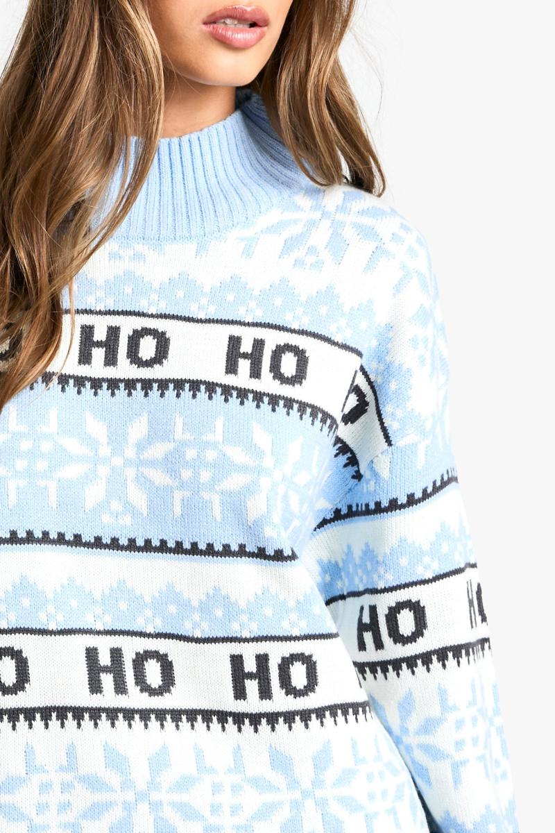 Різдвяний в'язаний джемпер Ho Ho Ho