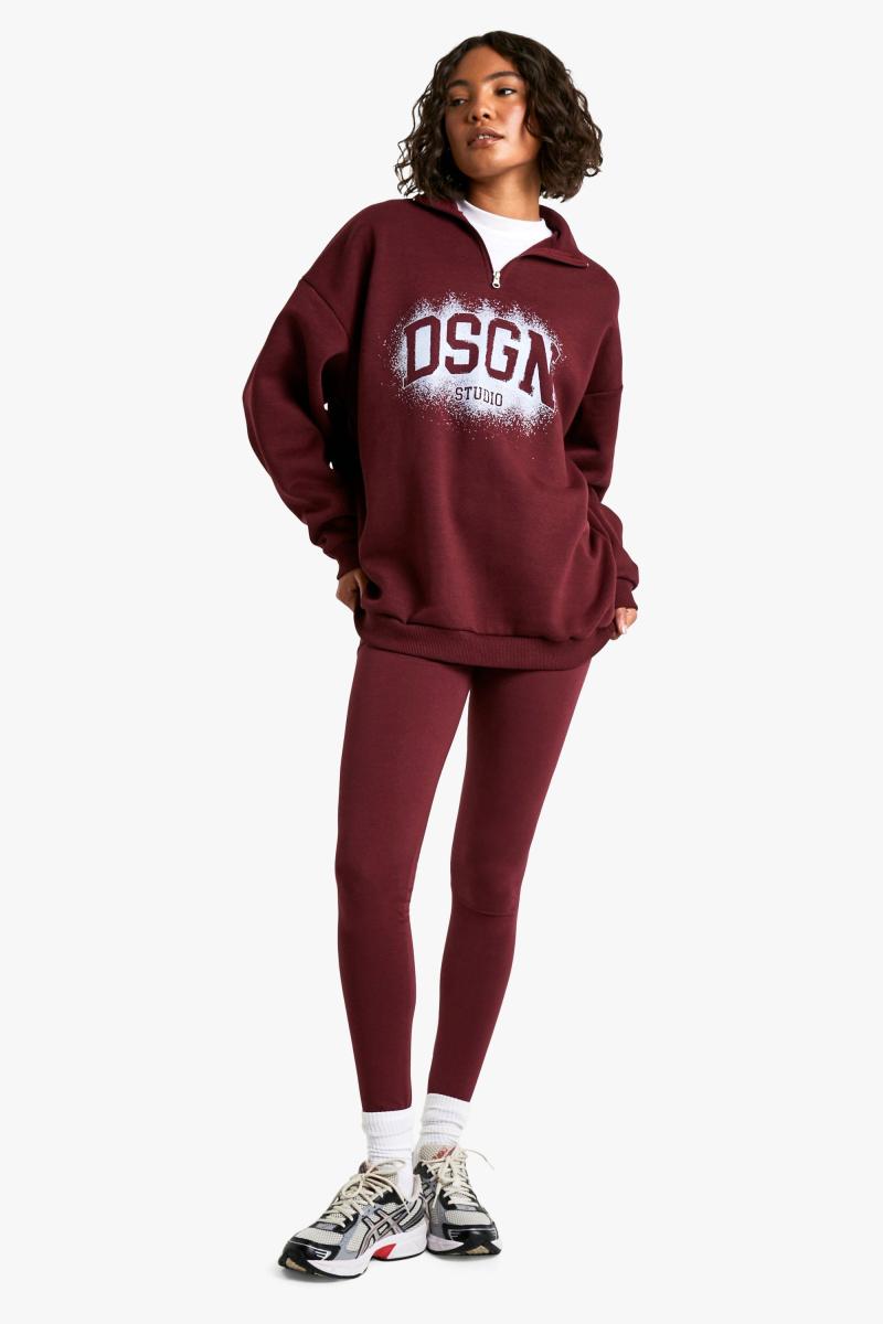 Високий спортивний костюм DSGN Half Zip Legging
