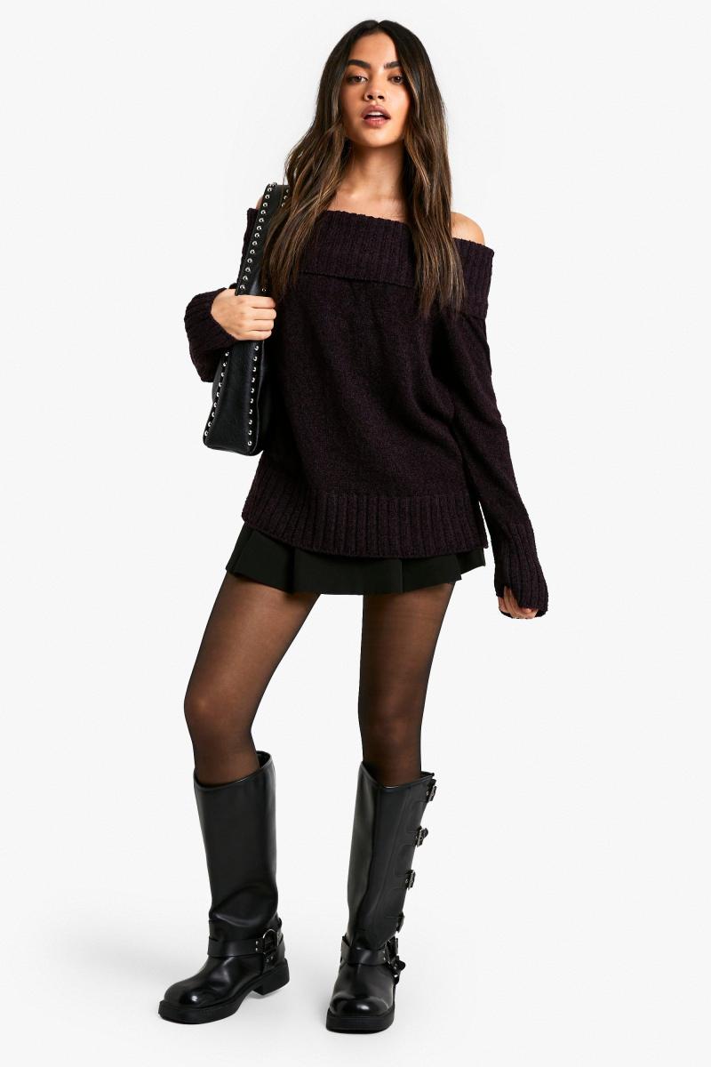 В'язаний джемпер Boucle Bardot