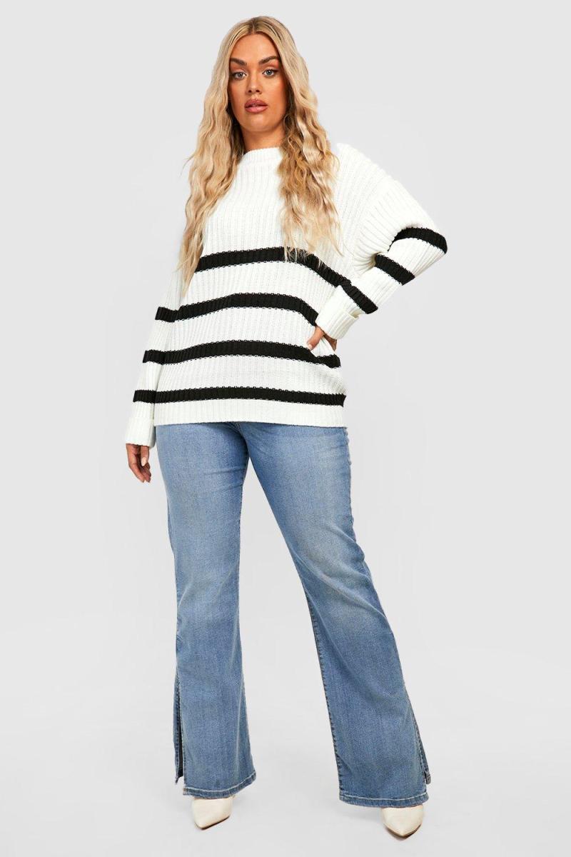 Трикотажний джемпер Plus Stripe Boxy