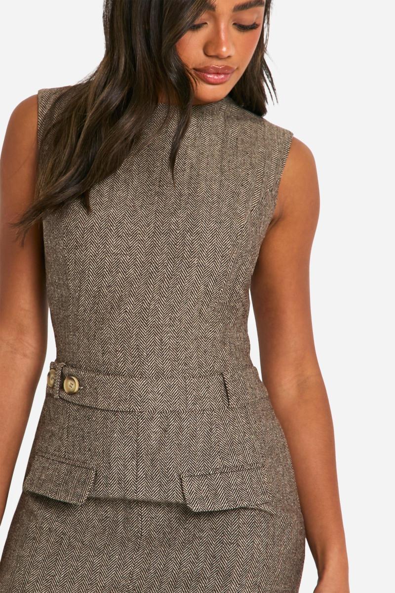 Міні-сукня з твідового поясу