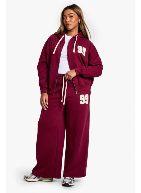 Плюс контраст Drawcord Applique Прямі пробіжки