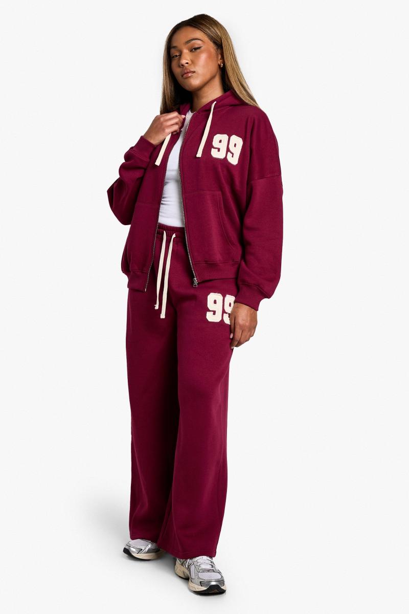 Плюс контраст Drawcord Applique Прямі пробіжки