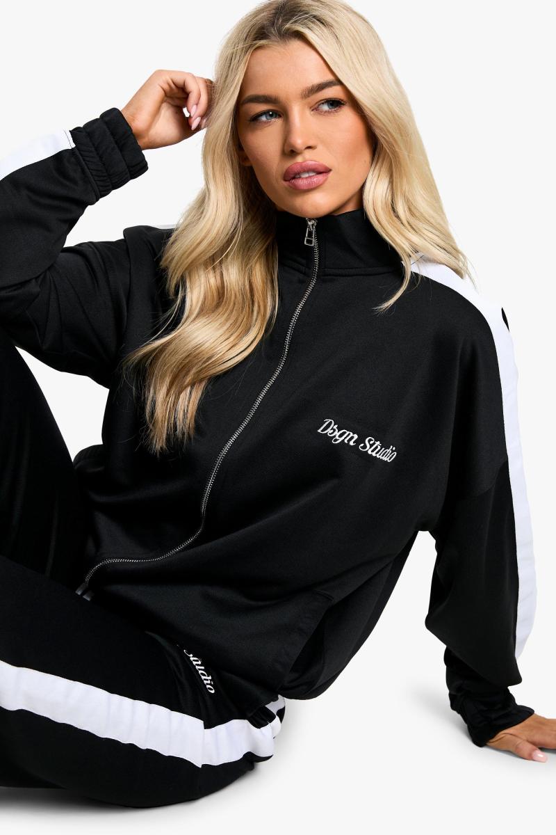 Велика спортивна куртка Dsgn Studio Tricot на блискавці