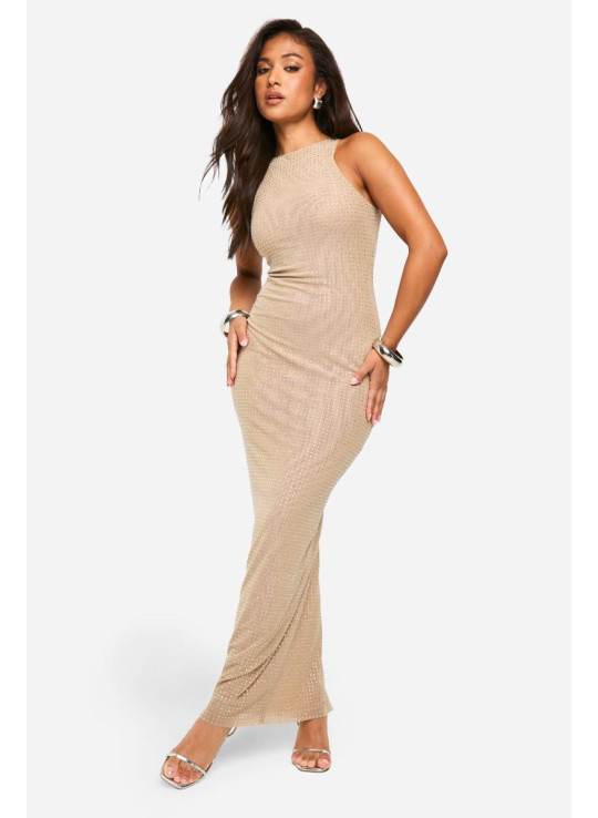 Сукня максі з гоночним вирізом Petite Hotfix Сукня максі з гоночним вирізом Petite Hotfix
