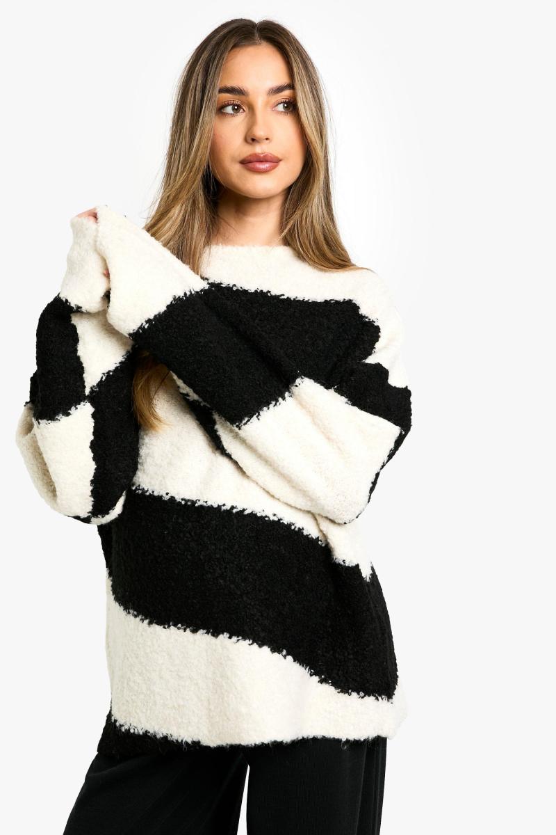 Трикотажний джемпер для вагітних у діагональні смужки
