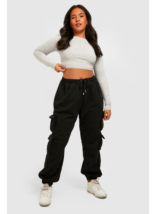 Плюс подвійний кишеньковий джоггер великого розміру