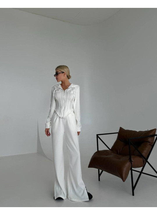 Костюм рубчик на флісі кльош корсет Костюм рубчик на флісі кльош корсет