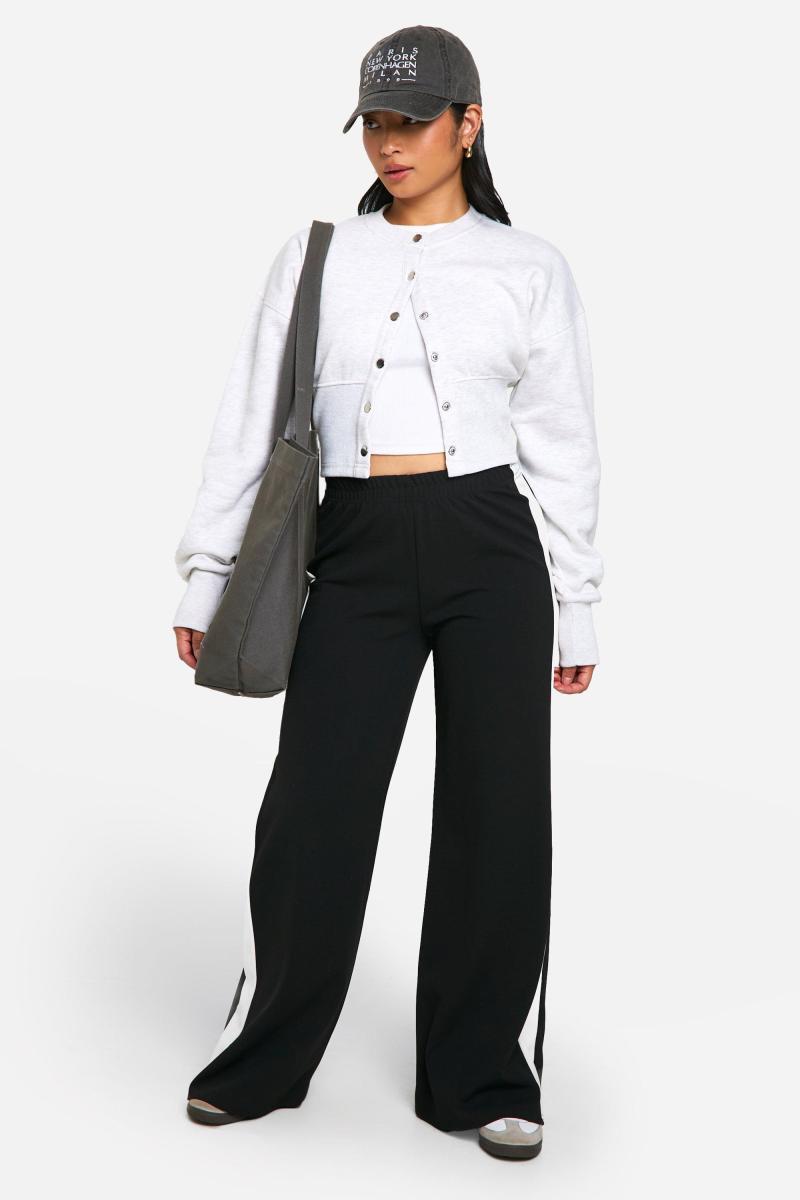 Маленькі широкі штани в контрастну смужку