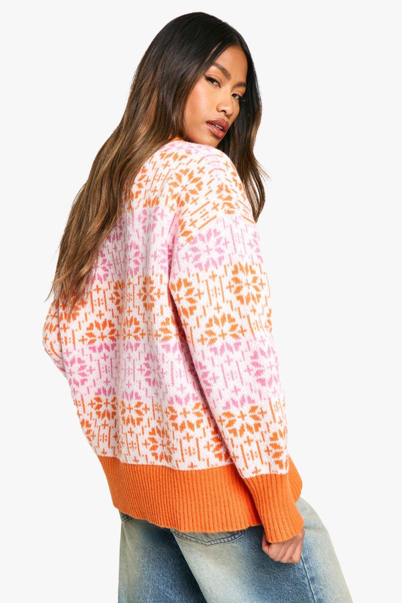 Трикотажний оверсайз-джемпер преміум-класу Fairisle