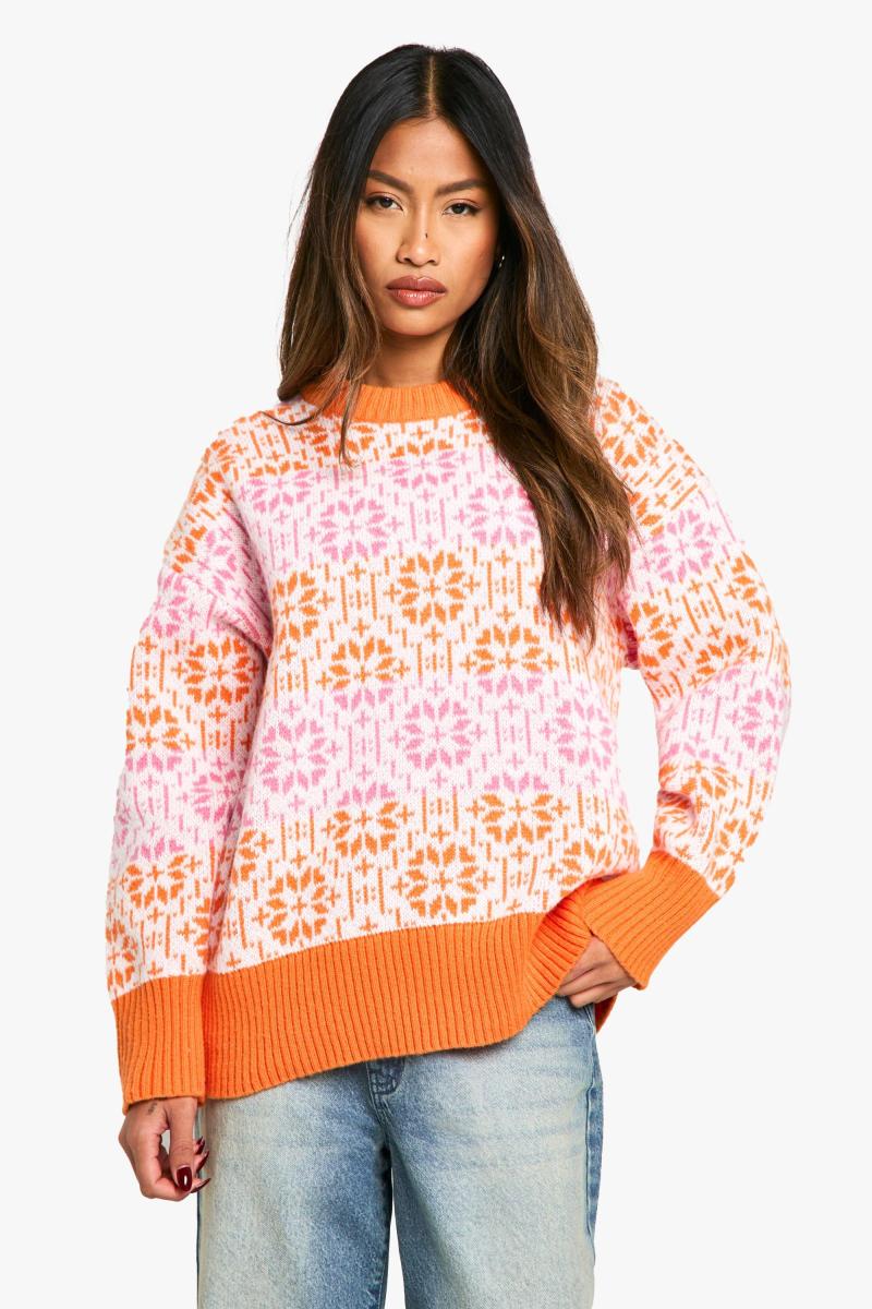 Трикотажний оверсайз-джемпер преміум-класу Fairisle